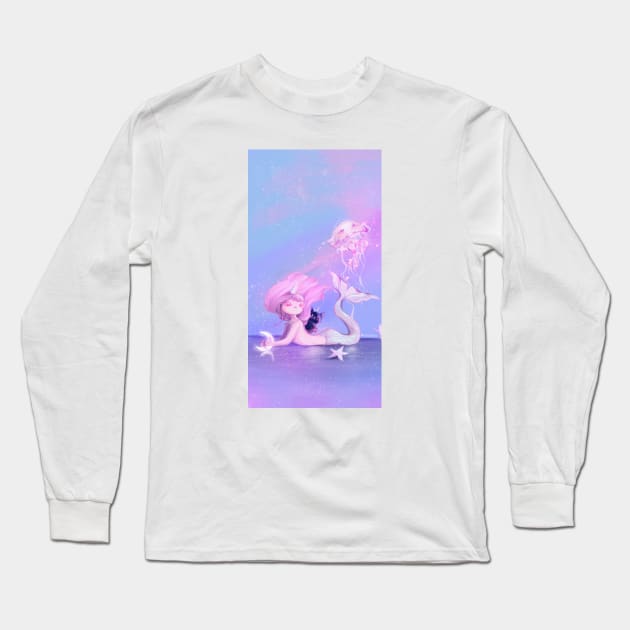 Imaginary friend Long Sleeve T-Shirt by Miya Gu Art